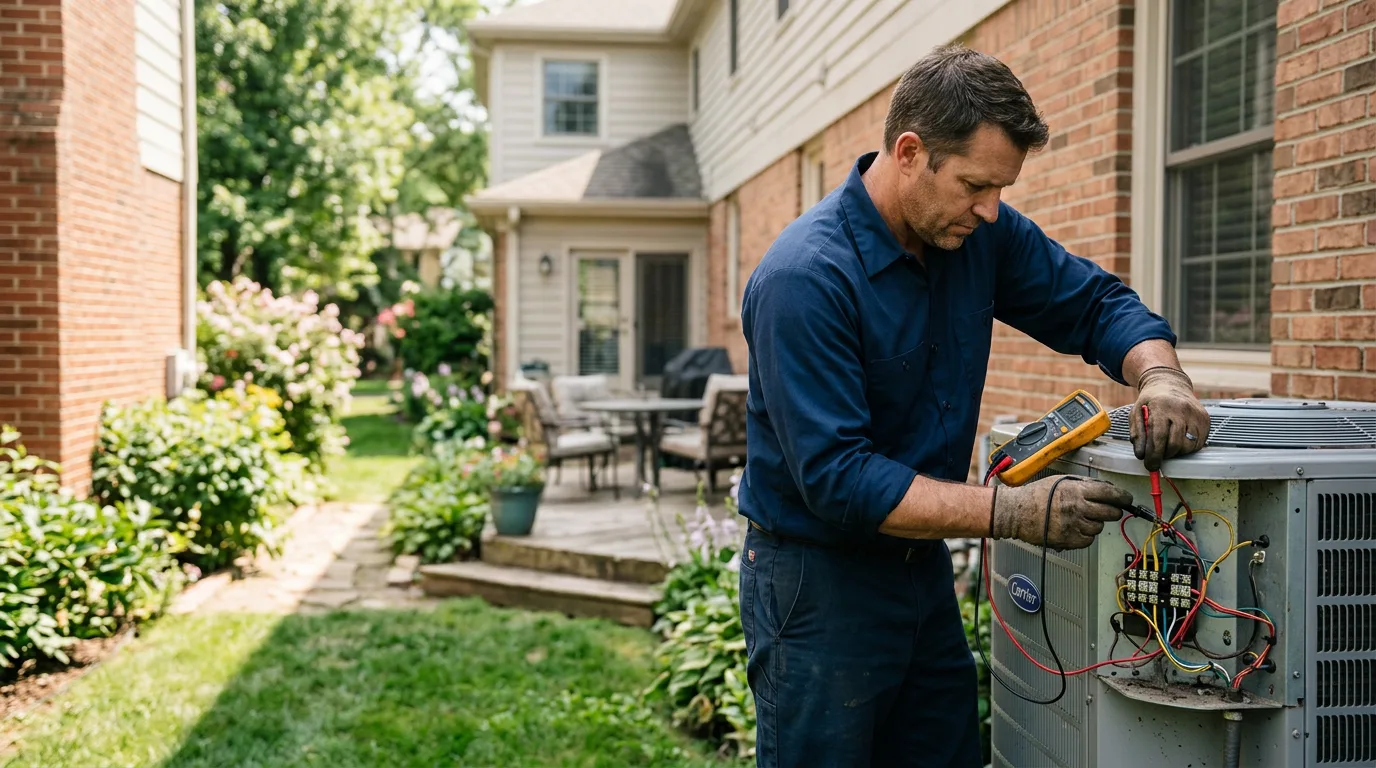 HVAC technician working near Weimar, CA